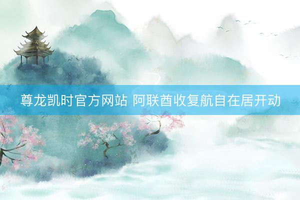 尊龙凯时官方网站 阿联酋收复航自在居开动